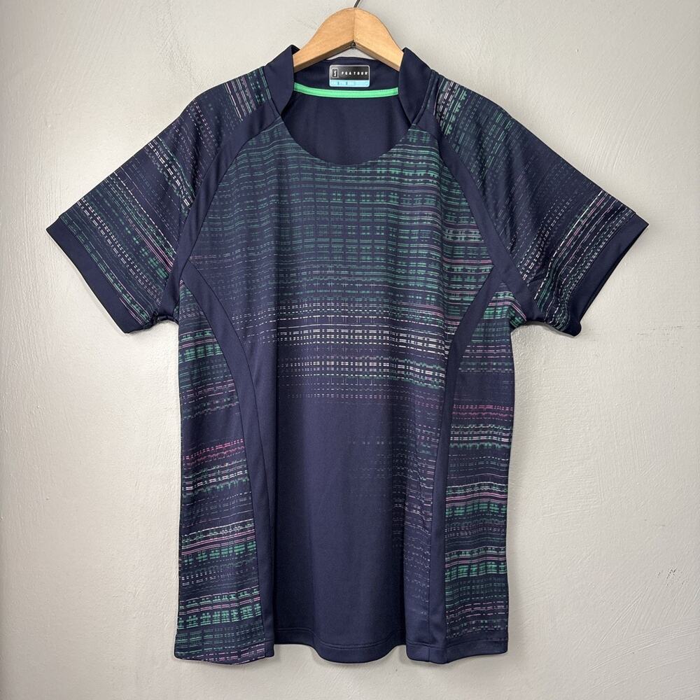 PGA Tour Golf Shirt Womens Size XXL Navy Sporty Preppy Tennis Pickle Ball Active